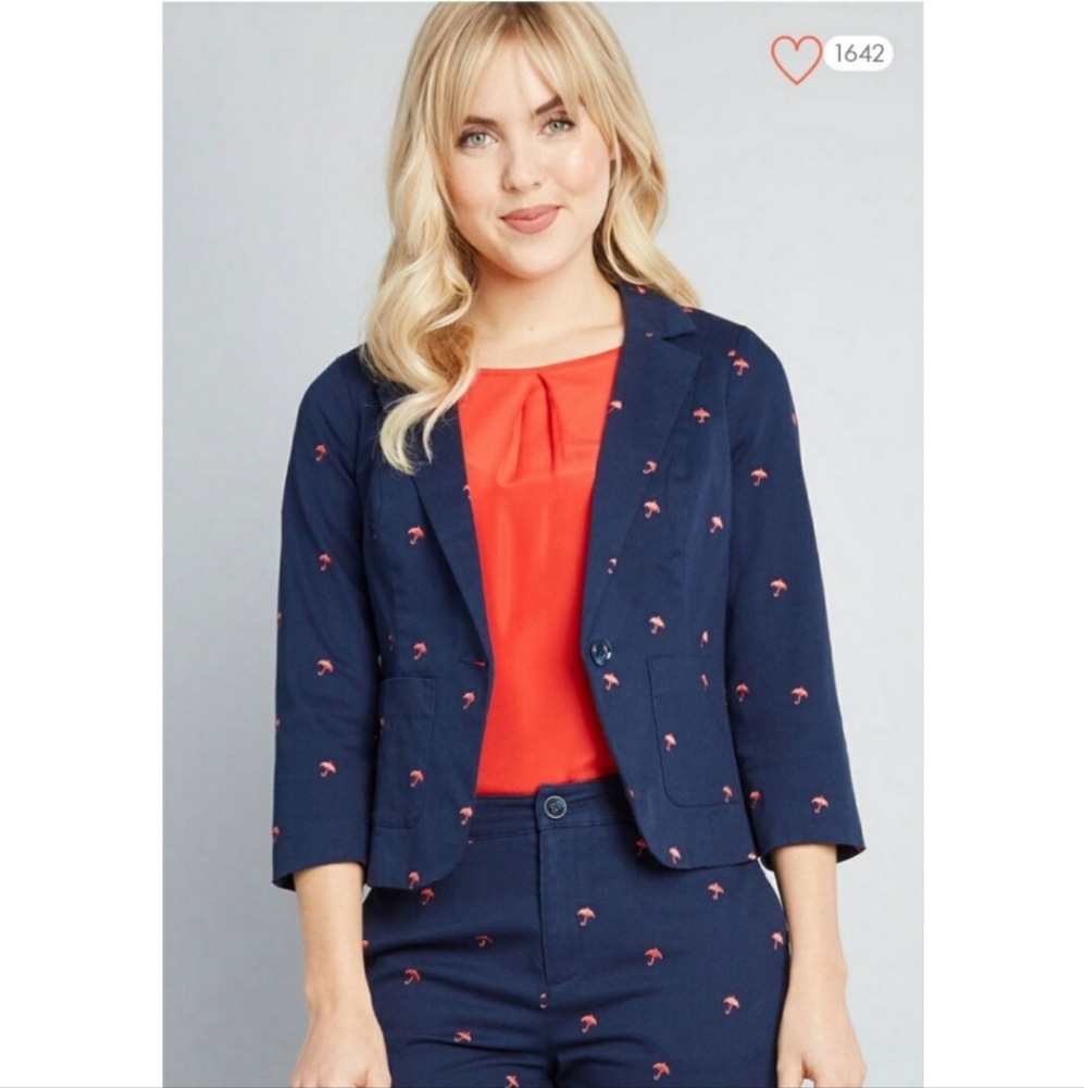 NWT Modcloth Legendary Lifestyle Umbrella Blazer size 4